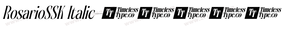 RosarioSSK Italic字体转换